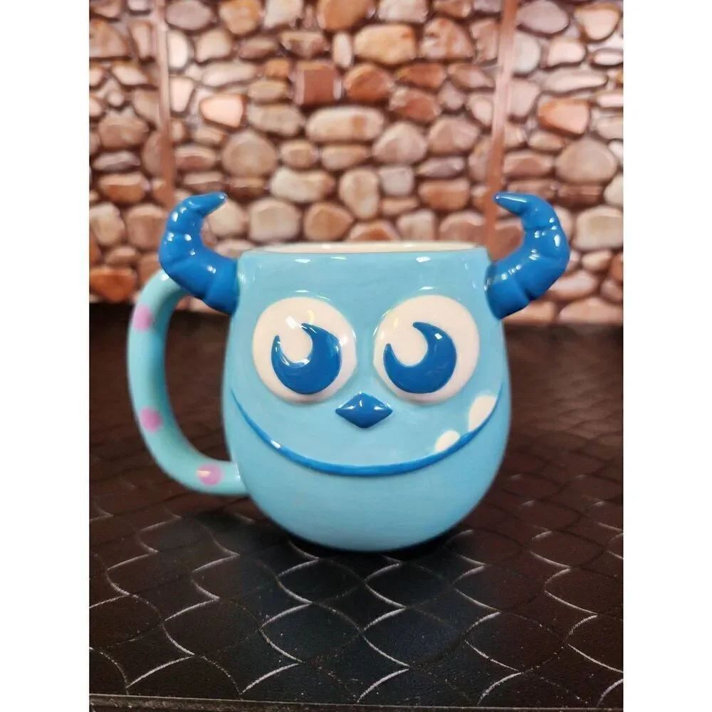 Disney Pixar Monsters Inc Sully Sculpted Embossed Face Ceramic Mug